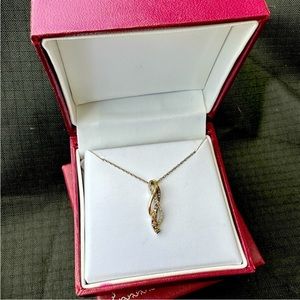 Chocolate & White Diamond Necklace